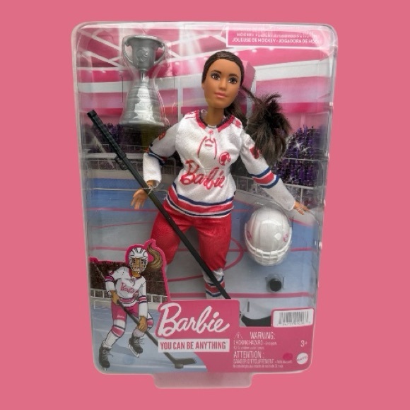 Barbie Other - Barbie Doll Hockey Player You Can Be Anything Ice Hockey Winter Sports